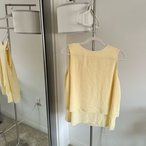 Mango Yellow Sleeveless Blouse Top - Great Condition